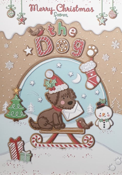 Pet Dog Christmas Card
