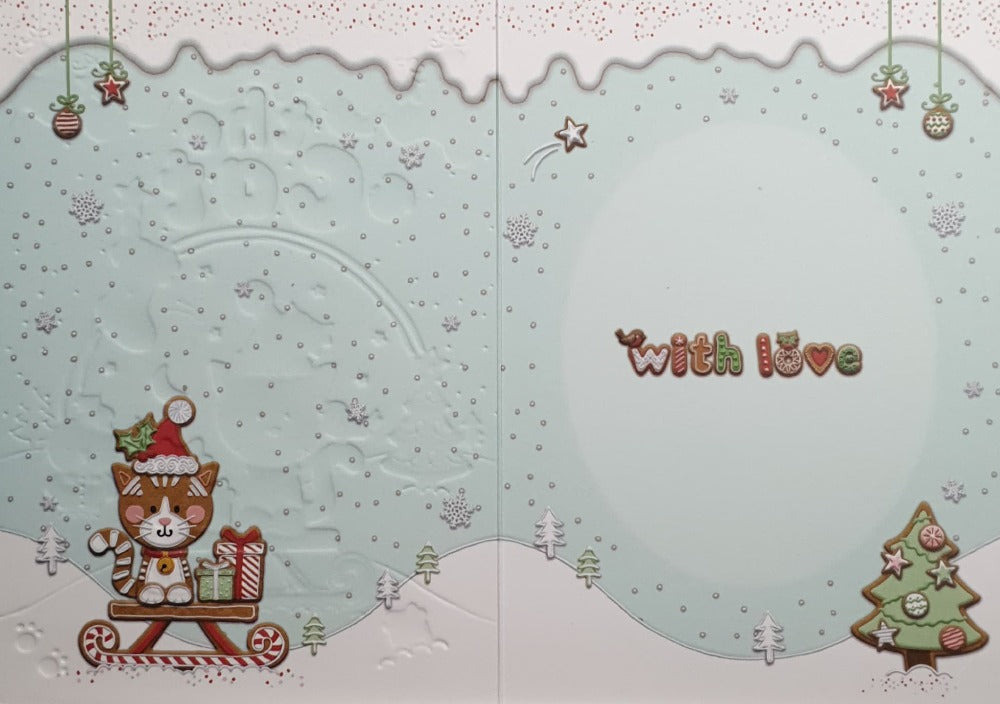 Pet Cat Christmas Card