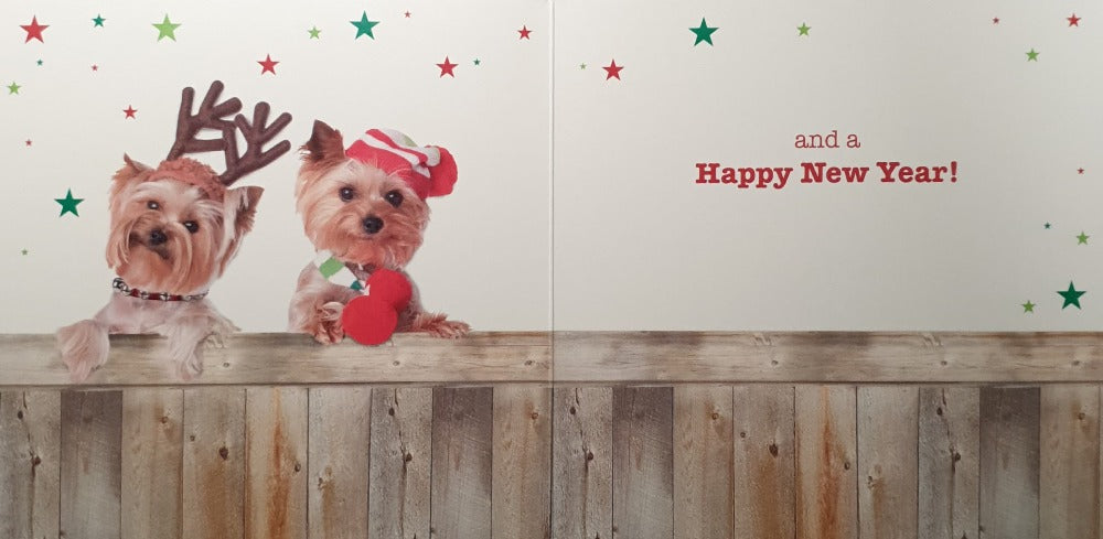 Pet Dog Christmas Card