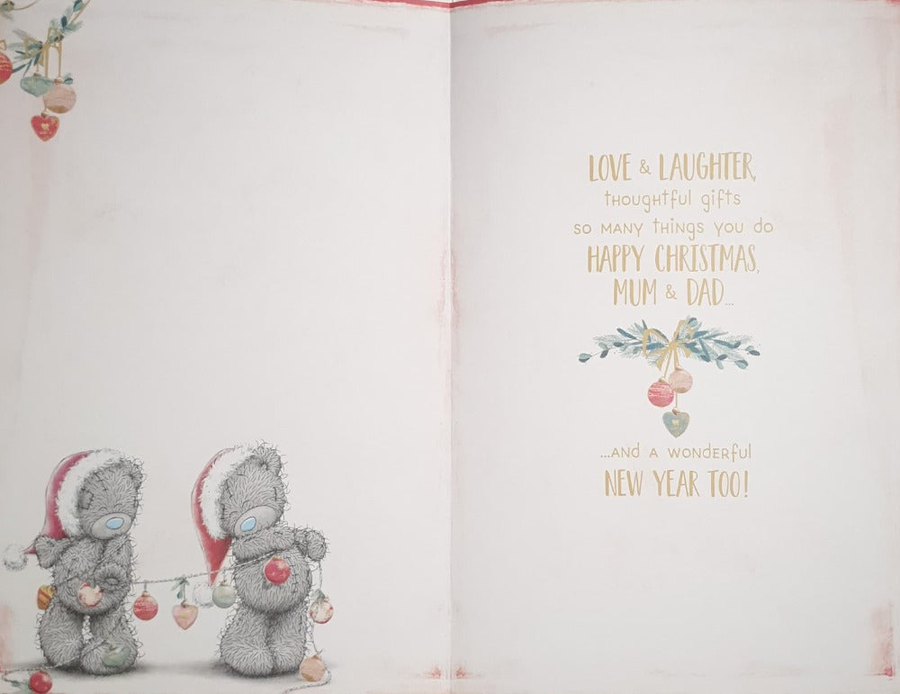 Mum And Dad Christmas Card