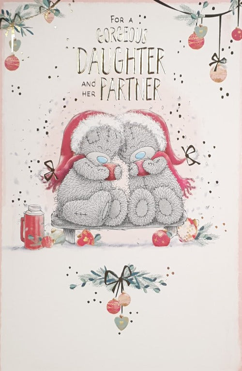Daughter And Her Partner Christmas Card