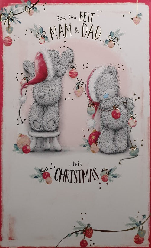 Mam And Dad Christmas Card