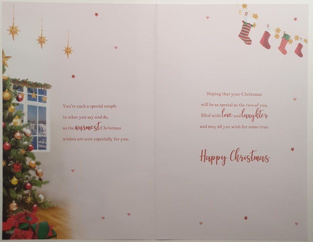 Daughter And Her Partner Christmas Card