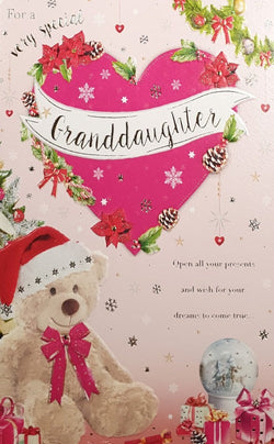 Special Granddaughter Christmas Card