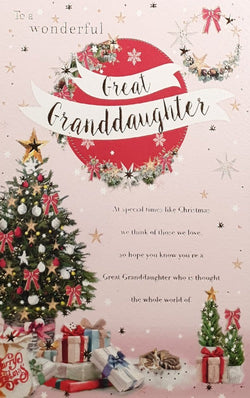 Great Granddaughter Christmas Card