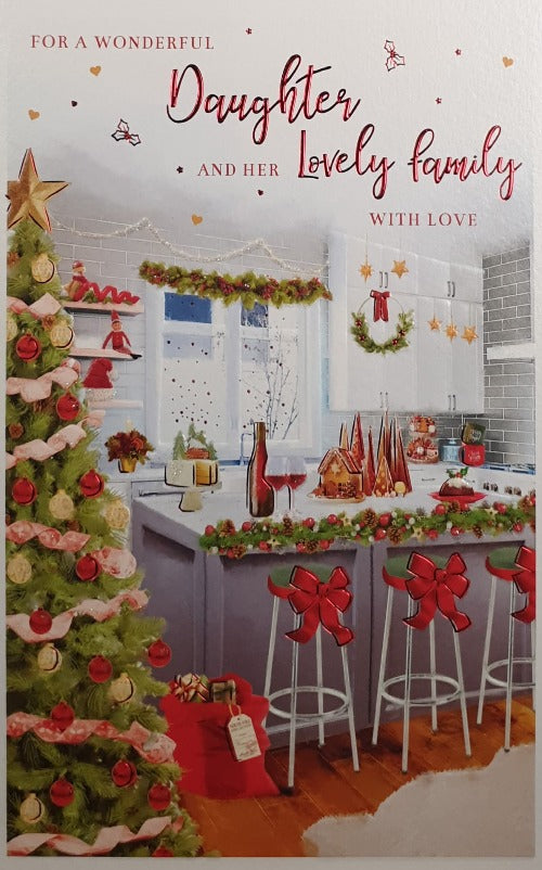 Daughter And Her Family Christmas Card