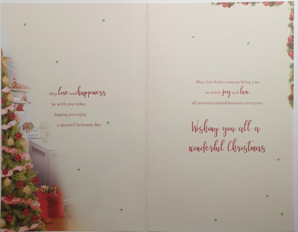 Daughter And Her Family Christmas Card