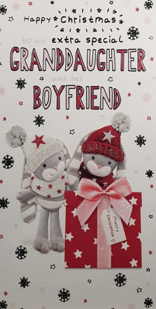 Special Granddaughter And Her Boyfriend Christmas Card