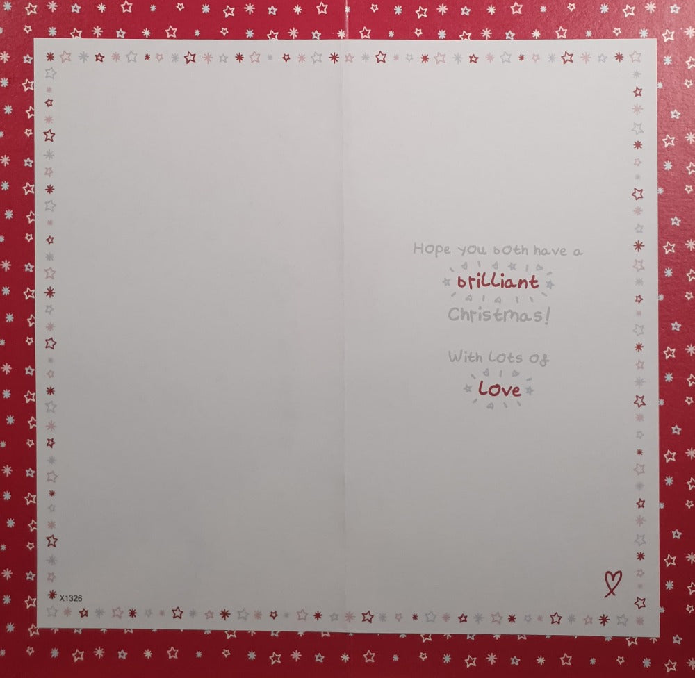 Special Granddaughter And Her Boyfriend Christmas Card