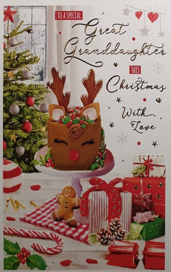 Special Great Granddaughter Christmas Card