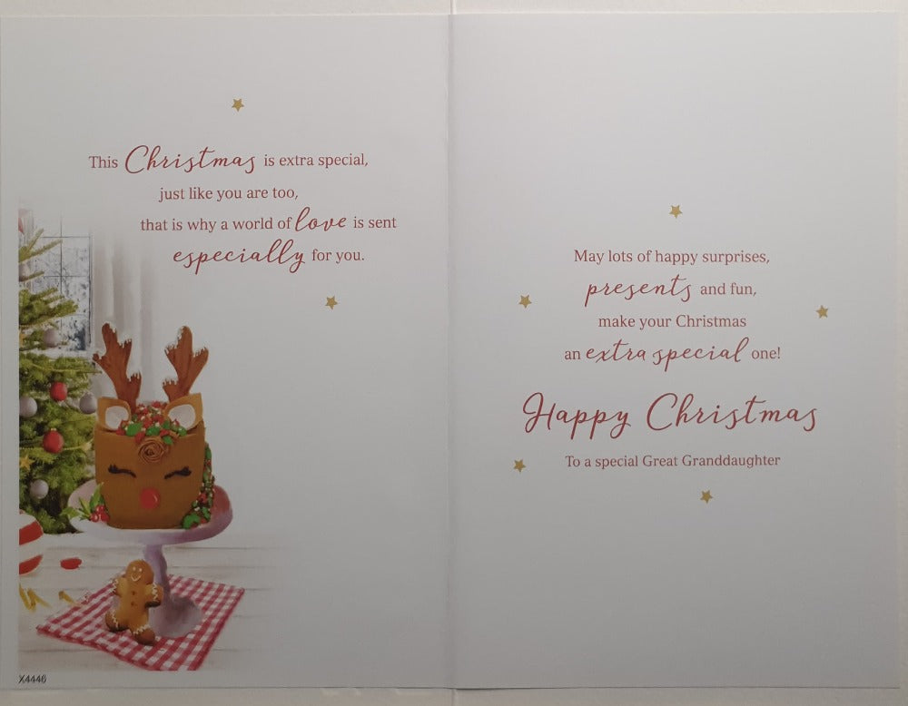 Special Great Granddaughter Christmas Card