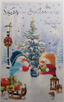 Special Sister And Brother In Law Christmas Card