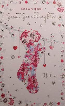 Special Great Granddaughter Christmas Card