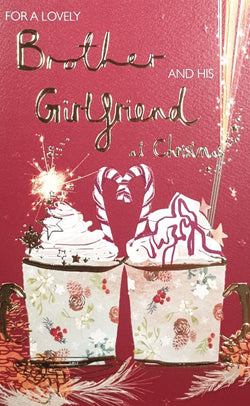 Brother And His Girlfriend Christmas Card