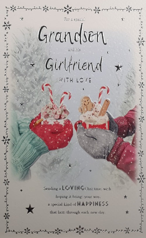 Special Grandson And His Girlfriend Christmas Card