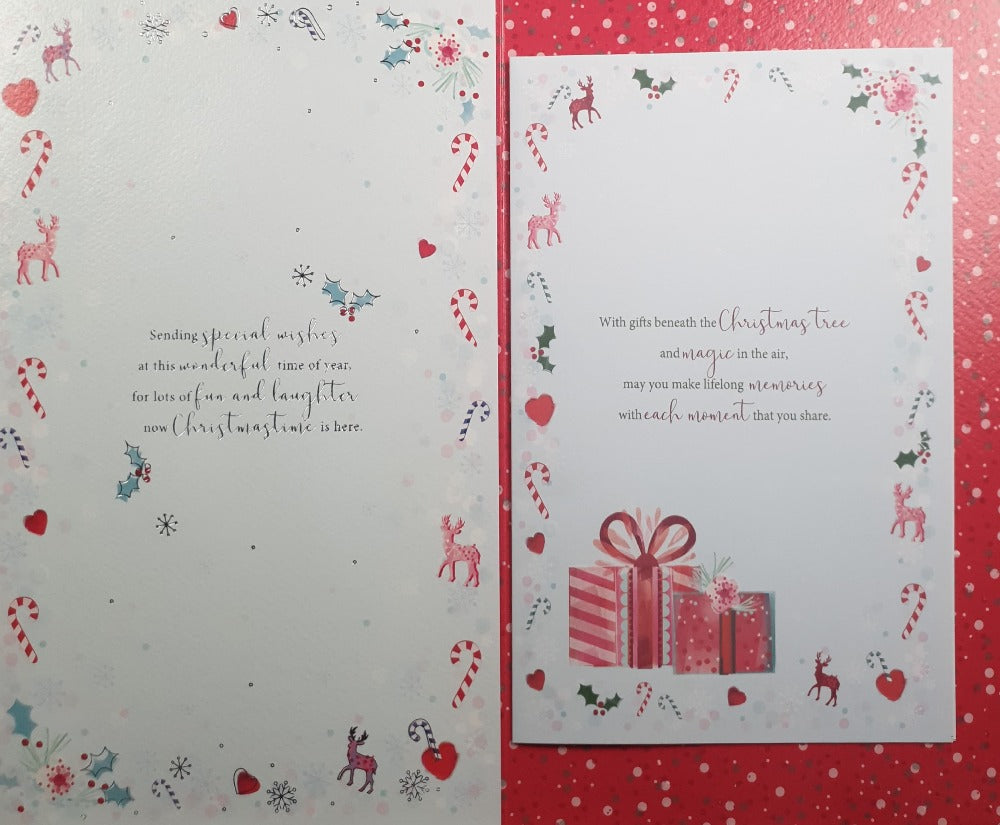 Large Special Mum And Dad Christmas Card