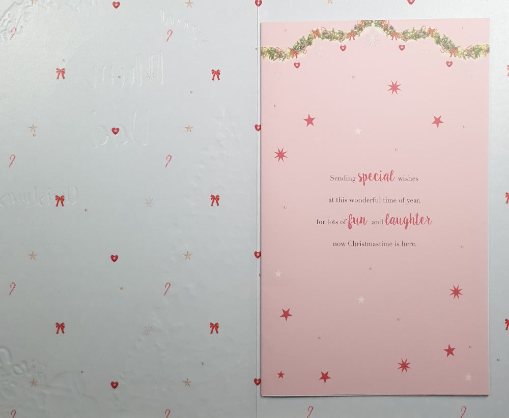 Large Special Mum And Dad Christmas Card