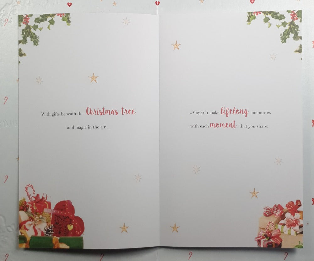 Large Special Mum And Dad Christmas Card
