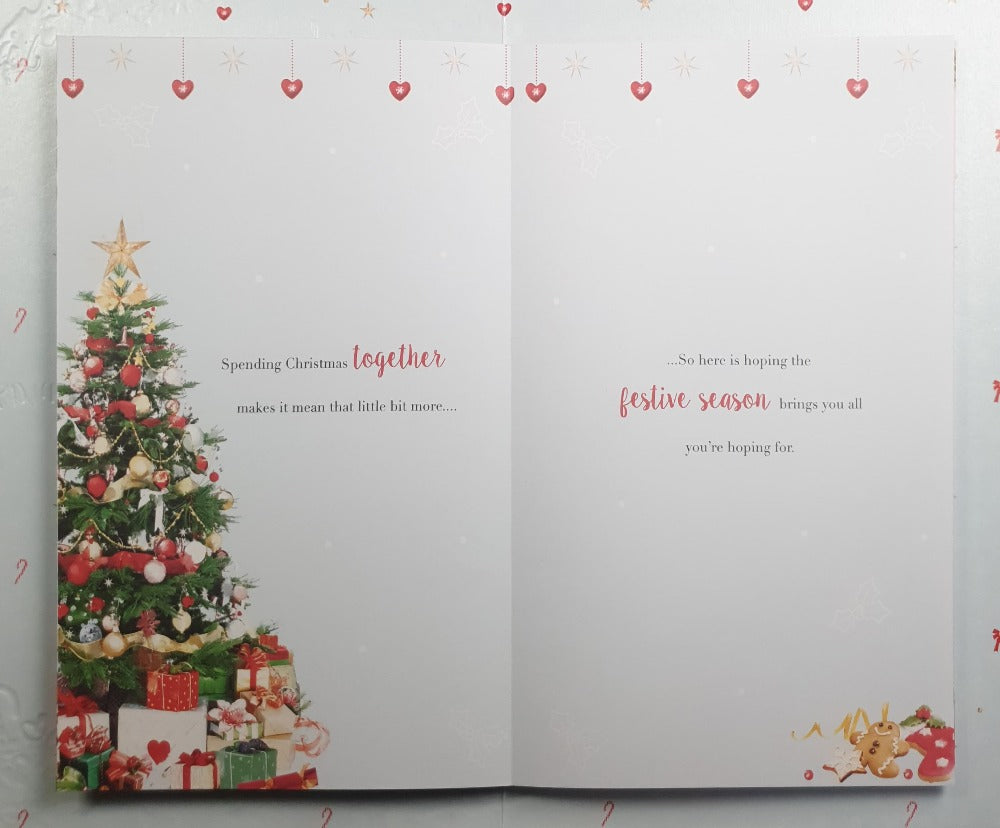 Large Special Mum And Dad Christmas Card