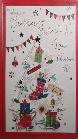 Large Brother And Sister In Law Christmas Card