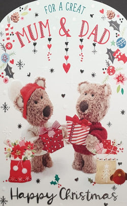 Mum And Dad Christmas Card