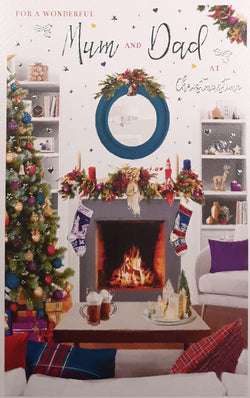 Mum And Dad Christmas Card