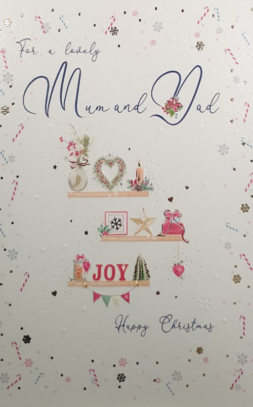 Mum And Dad Christmas Card