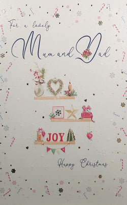 Mum And Dad Christmas Card
