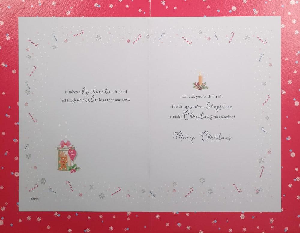 Mum And Dad Christmas Card