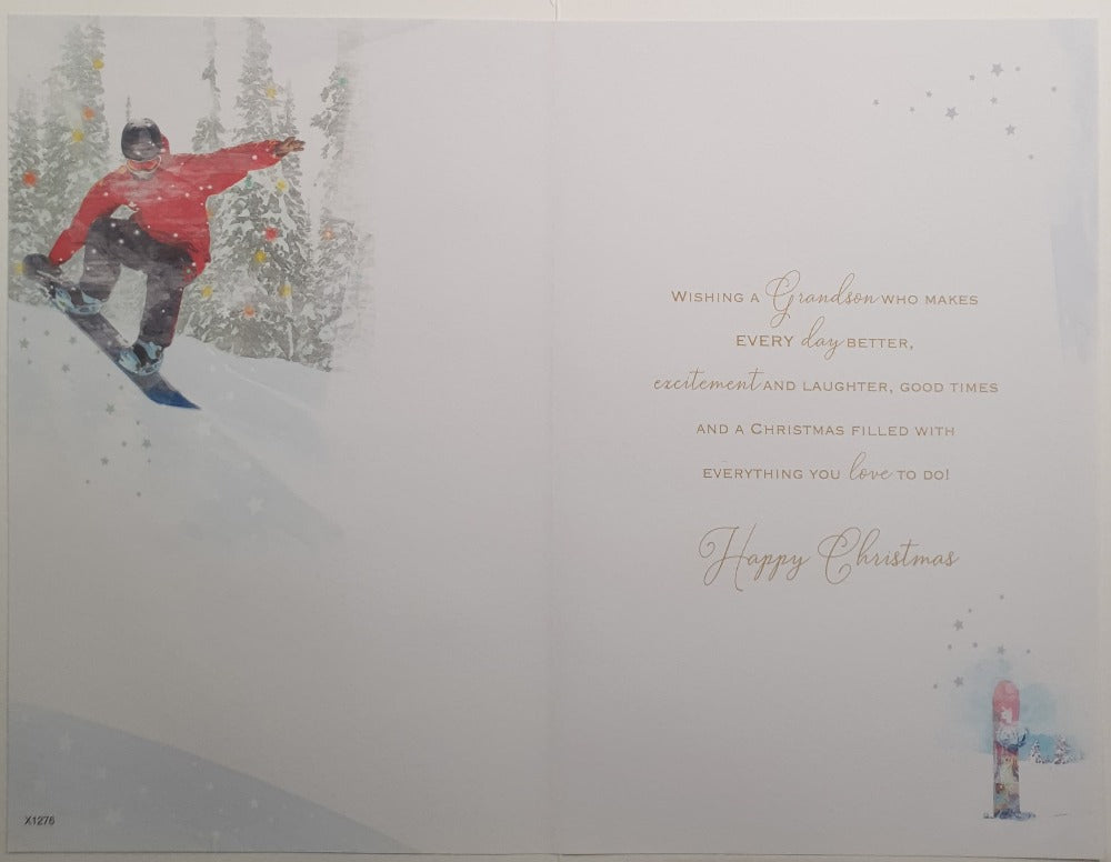 Special Grandson Christmas Card