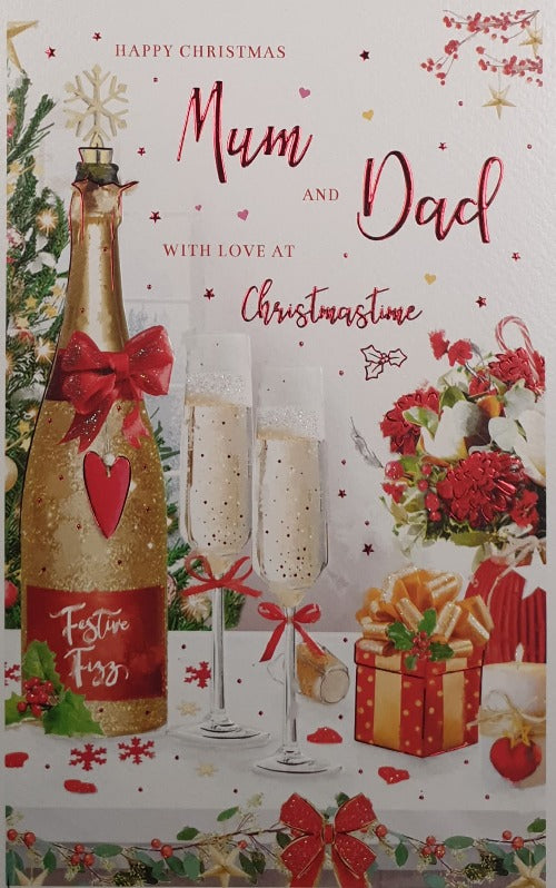 Mum And Dad Christmas Card