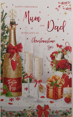 Mum And Dad Christmas Card