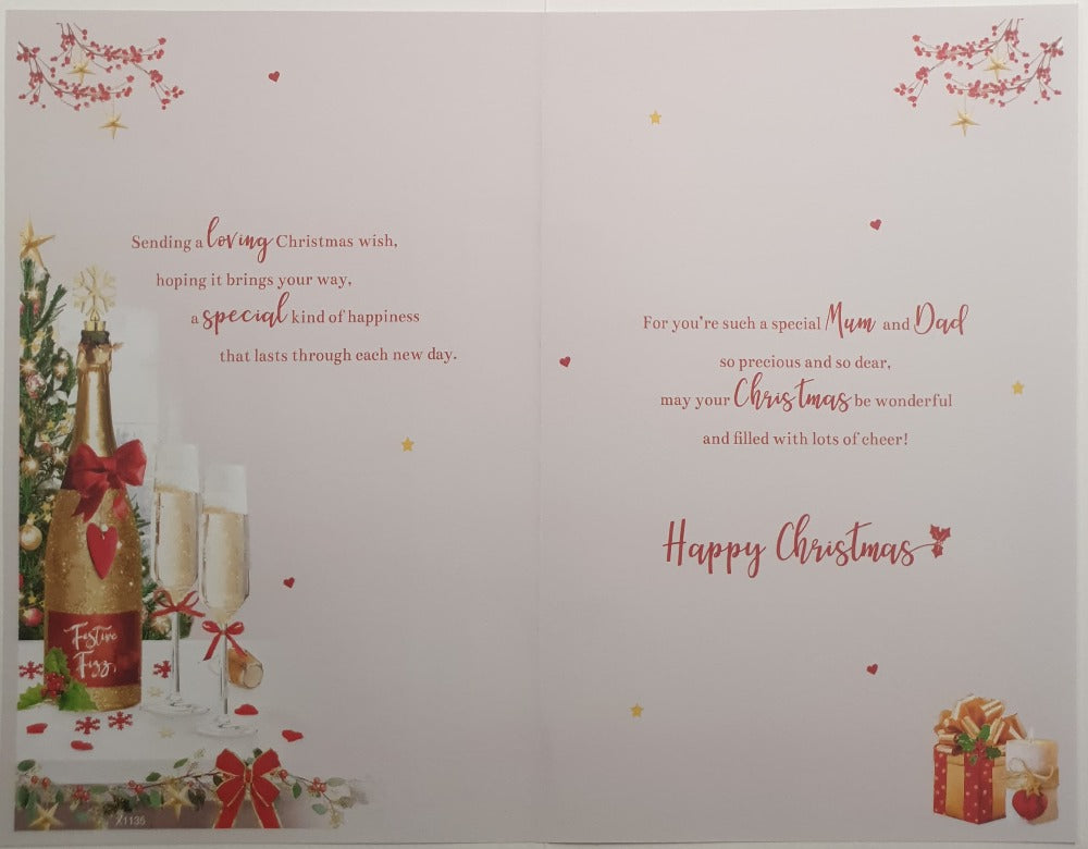 Mum And Dad Christmas Card