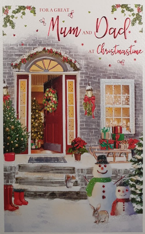 Mum And Dad Christmas Card