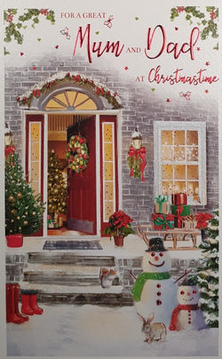 Mum And Dad Christmas Card