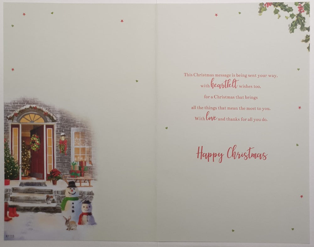 Mum And Dad Christmas Card