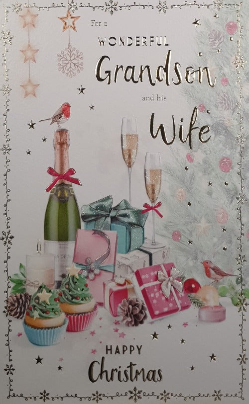 Grandson And His Wife Christmas Card
