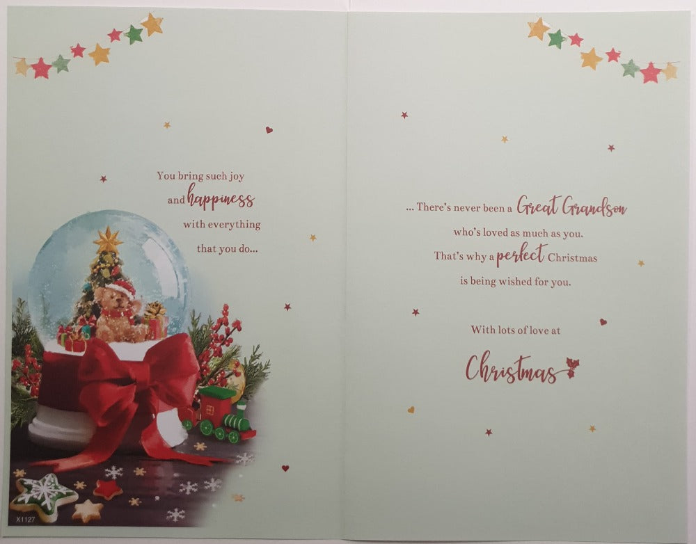 Special Great Grandson Christmas Card
