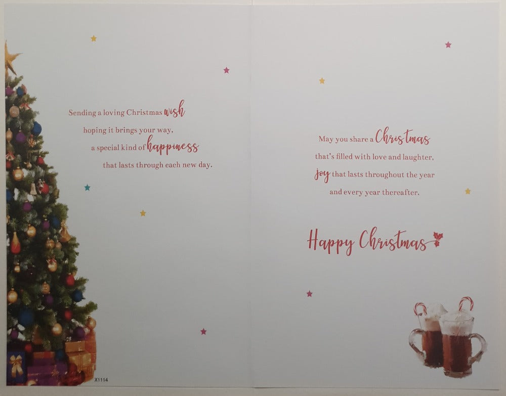 Special Grandson And His Wife Christmas Card