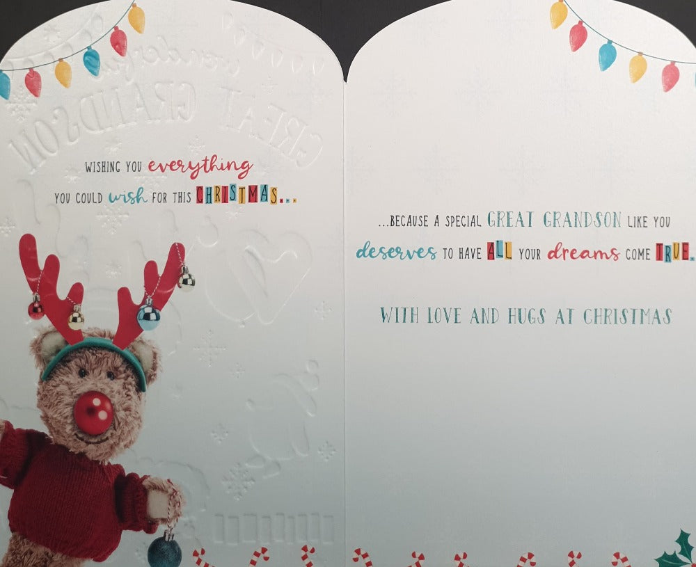 Great Grandson Christmas Card