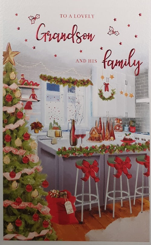 Grandson And His Family Christmas Card