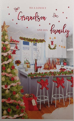 Grandson And His Family Christmas Card