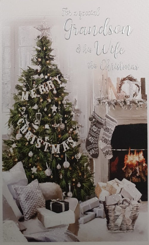 Special Grandson And His Wife Christmas Card