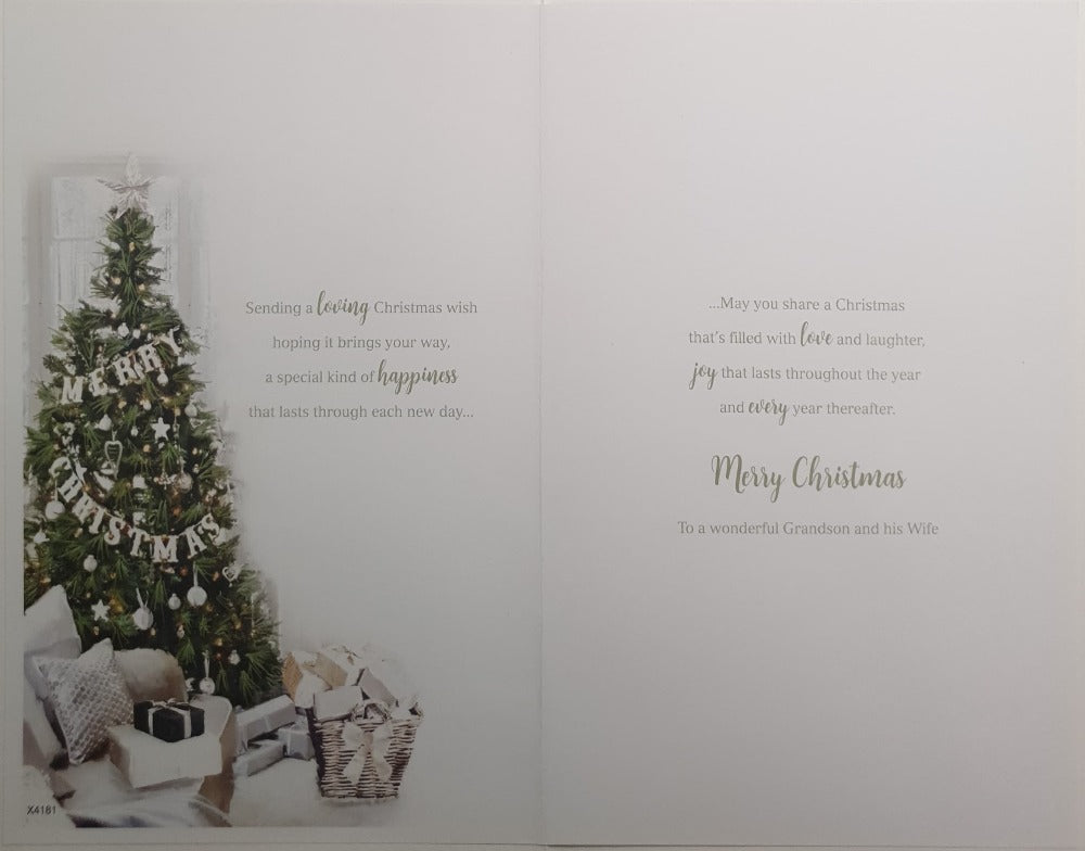 Special Grandson And His Wife Christmas Card