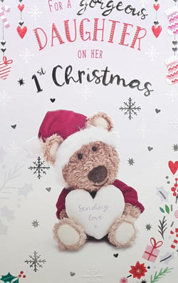 Daughter On Her 1st Christmas Card