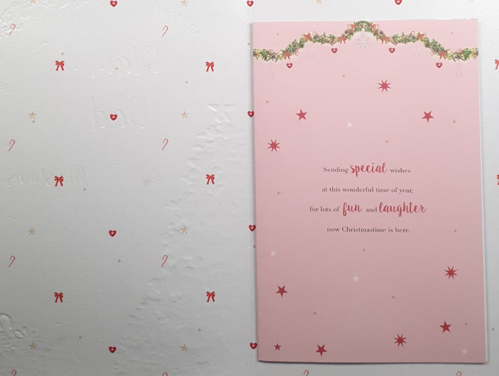 Large Special Mam And Dad Christmas Card