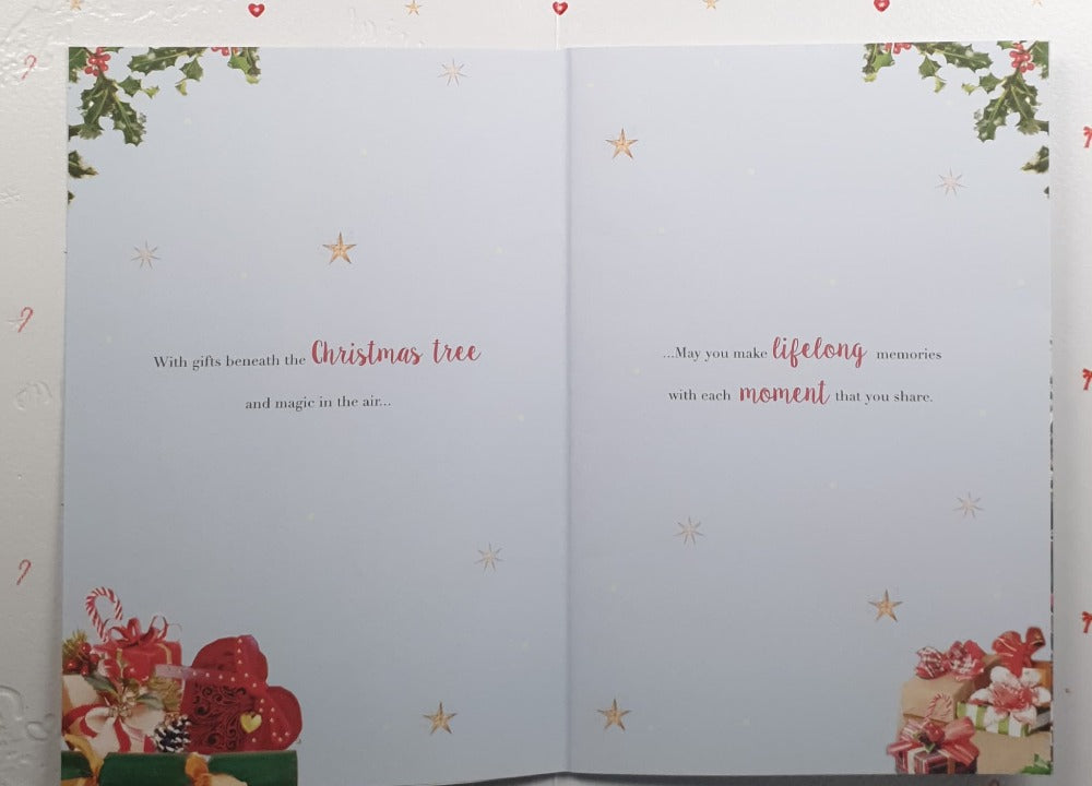 Large Special Mam And Dad Christmas Card