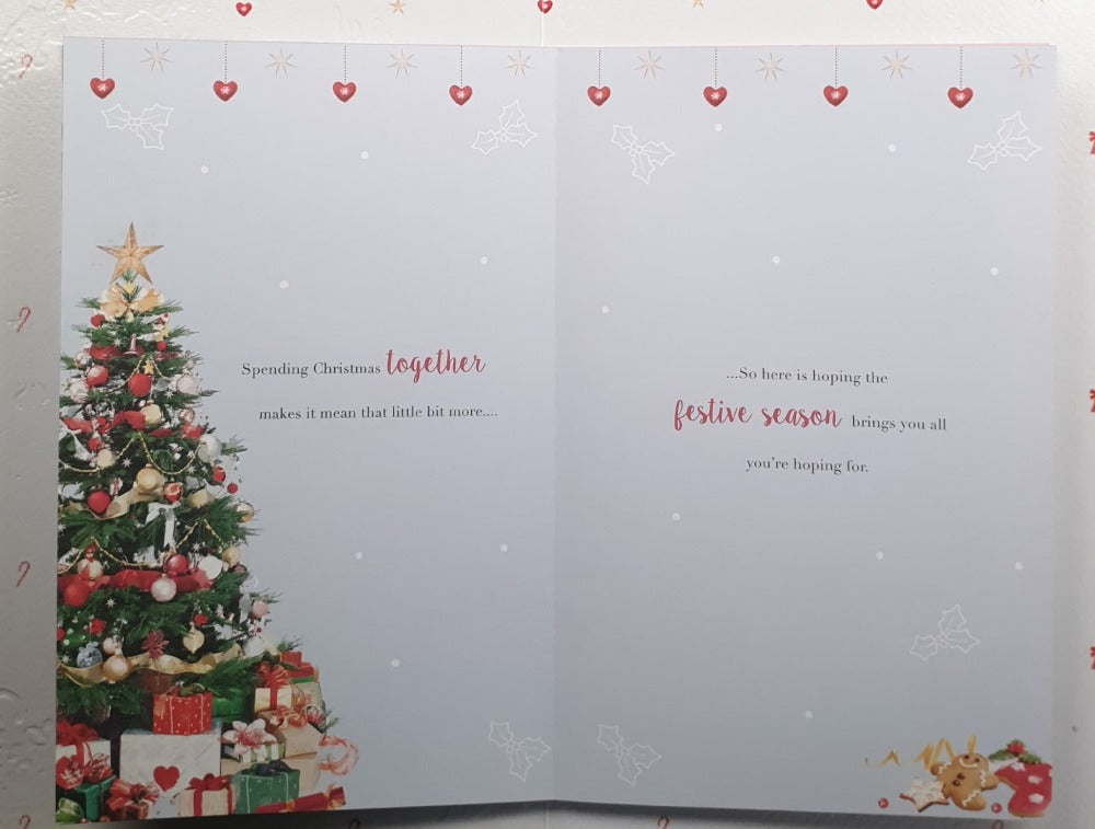 Large Special Mam And Dad Christmas Card