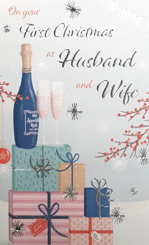 Husband And Wife First Christmas Card
