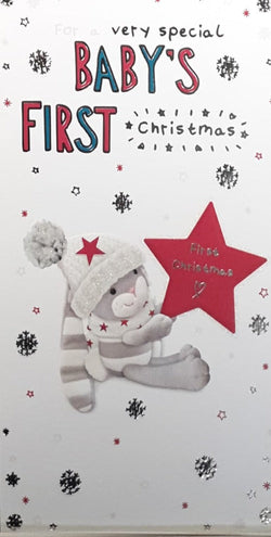 Special Baby First Christmas Card